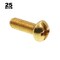 Prime-Line #8-32 x 1/2 in Slotted Round Machine Screw, Plain Brass, 25 PK 9003474 - alternate 2